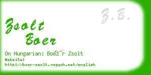 zsolt boer business card